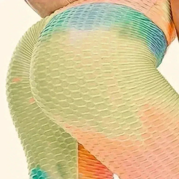 🆕Ruched Honeycomb  Leggings - Picture 5 of 14